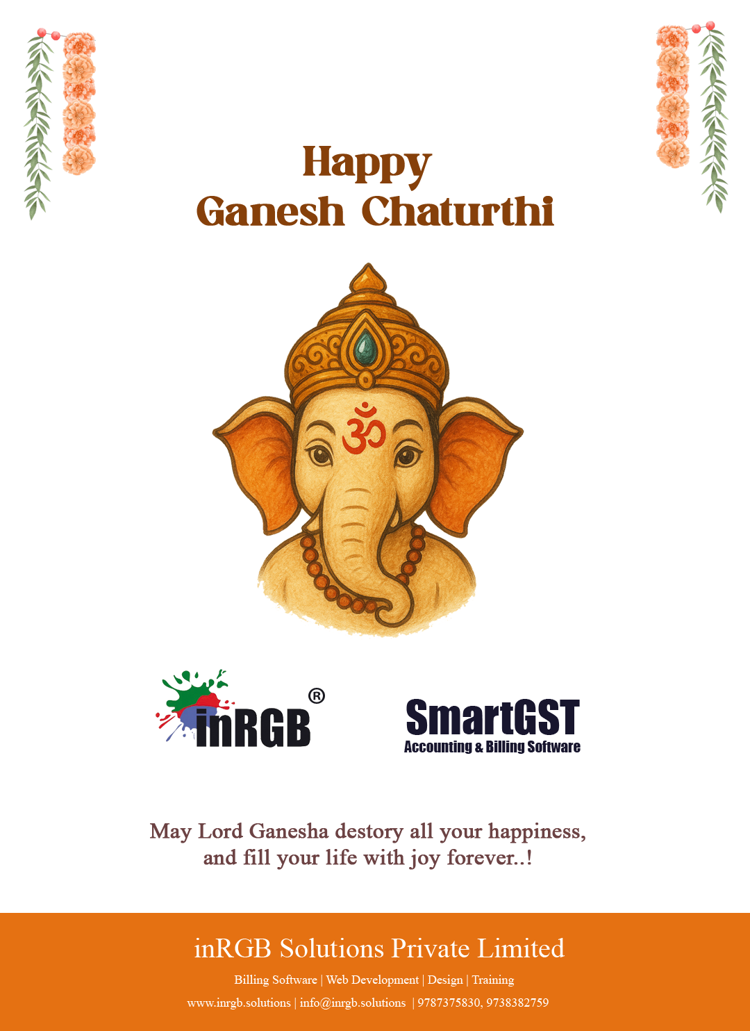 Wishes you a Happy Vinayagar Chathurthi
